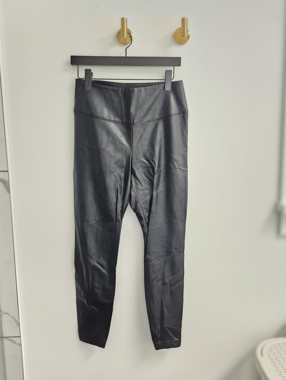 White House Black Market Black Faux Leather Leggings